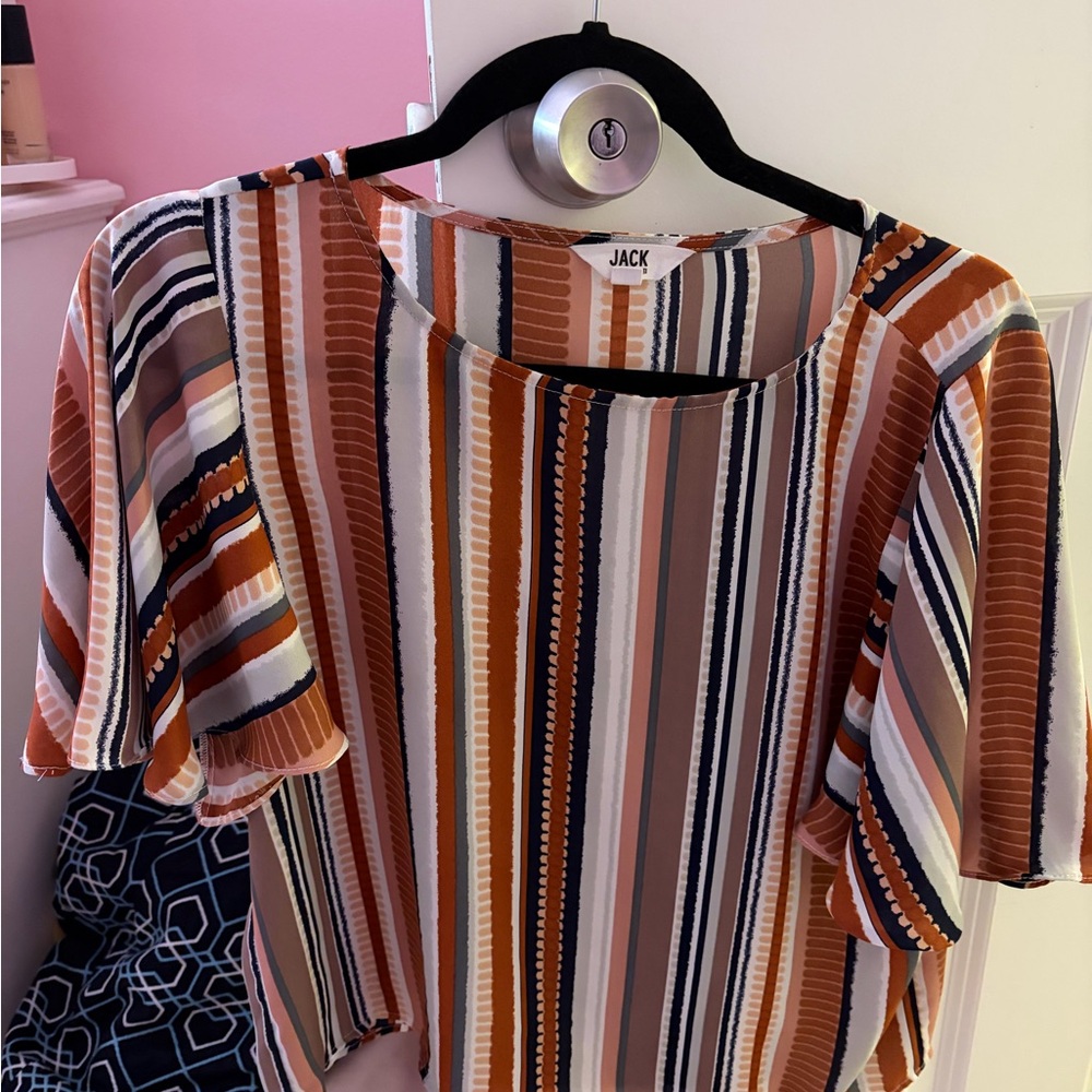 Jack by BB Dakota Women's Striped Multicolor Top